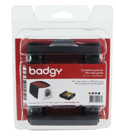 Kit Badgy BADGY - Transferencia térmica, 100 impresiones, Kit Kit Badgy BADGY - Transferencia térmica, 100 impresiones, Kit